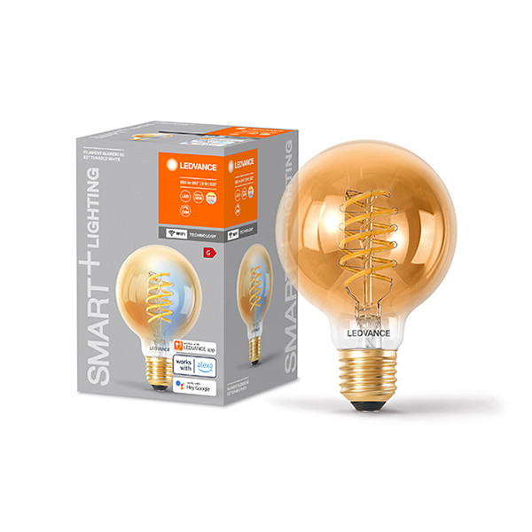 Ledvance SMART+ WiFi | E27 | Globe G80 | 2200-5000K | Goud | 650 lumen | 8W  LOS00416 - 1