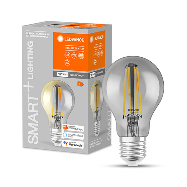 Ledvance SMART+ WiFi | E27 | Peer A60 | 2500K | Smoke | 540 lumen | 6W  LOS00403 - 1