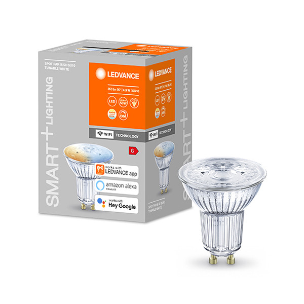 Ledvance SMART+ WiFi | GU10 | Spot PAR16 | 2700-6500K | 350 lumen | 4.9W  LOS00425 - 1