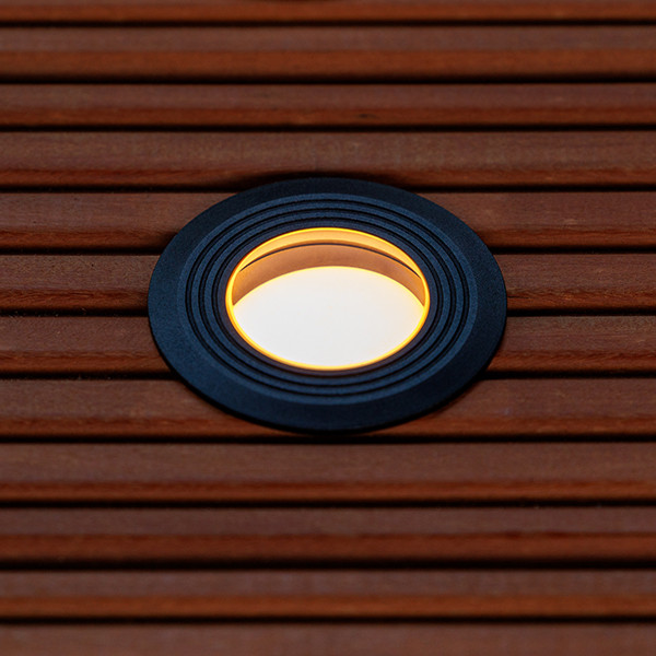 Lightpro Decklight 12V | Onyx 60 RA | 2700K | 12 lumen | IP67 | Antraciet | 1W  LLP00038 - 4