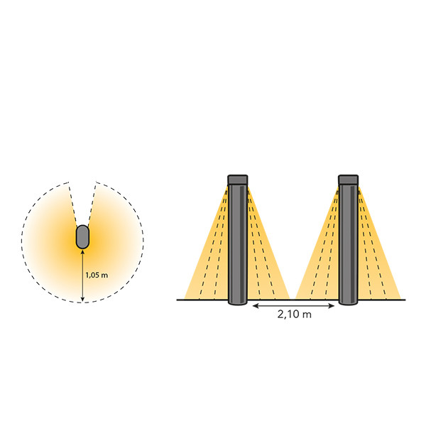 Lightpro Tuinlantaarn 12V | Oberon DL | 3000K | 950 lumen | IP44 | Antraciet | 9W  LLP00006 - 4