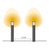 Lightpro Tuinlantaarn 12V | Oberon Hi | 3000K | 400 lumen | IP44 | Antraciet | 4W  LLP00005 - 4