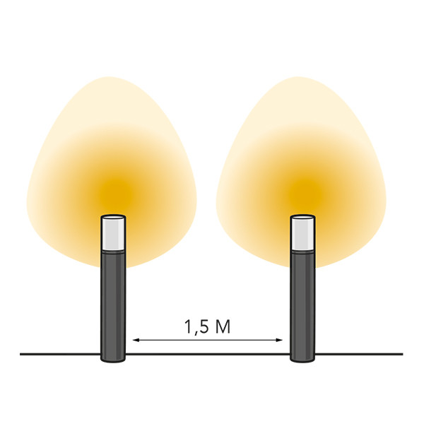 Lightpro Tuinlantaarn 12V | Oberon Lo | 3000K | 400 lumen | IP44 | Antraciet | 4W  LLP00004 - 3