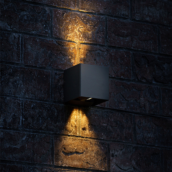 Lightpro Up & Down Wandlamp 230V | Ixion Small | 3000K | 724 lumen | IP65 | Antraciet | 6W  LLP00030 - 4