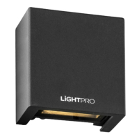 Lightpro Wandlamp 12V | Tiga Wall | 3000K | 450 lumen | IP67 | Zwart | 4W  LLP00032