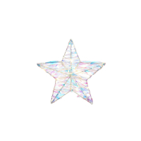 Luca Lighting Decoratie ster 20 x 20 cm | Multicolor | 3x AA | House of Seasons  LBB00124