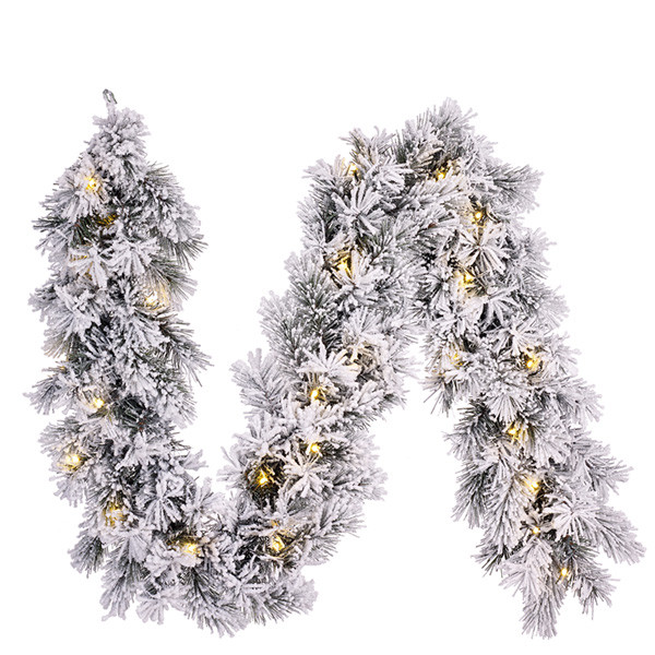 Luca Lighting Guirlande 1.8 meter | Dinsmore | Besneeuwd | 25 lampjes | Black Box Trees  LBB00107 - 1
