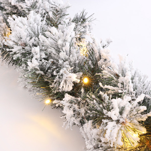 Luca Lighting Guirlande 1.8 meter | Dinsmore | Besneeuwd | 25 lampjes | Black Box Trees  LBB00107 - 2