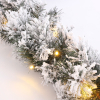 Luca Lighting Guirlande 1.8 meter | Dinsmore | Besneeuwd | 25 lampjes | Black Box Trees  LBB00107 - 2