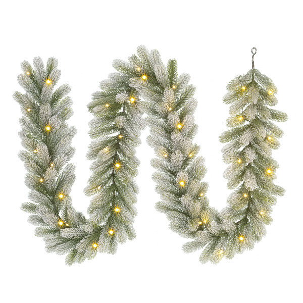 Luca Lighting Guirlande 2.7 meter | Nigata | Besneeuwd | 40 lampjes | Black Box Trees  LBB00110 - 1