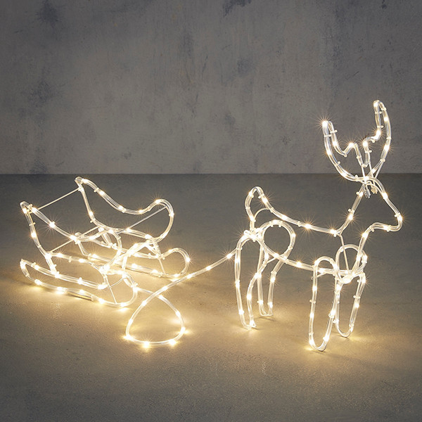 Kerst rendierslee | Warm wit | 280 lampjes | Luca Lighting LBB00194 - 1