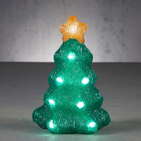 Kerstboom met verlichting | Wit | 8 lampjes | Luca Lighting LBB00192