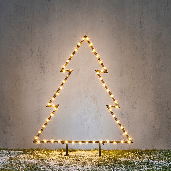 Kerstboom op tuinsteker | 98 cm | 114 lampjes | Warm wit | Luca Lighting LBB00200 - 1
