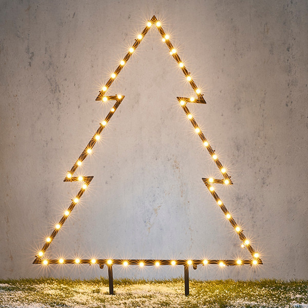 Kerstboom op tuinsteker | 98 cm | 114 lampjes | Warm wit | Luca Lighting LBB00200 - 1