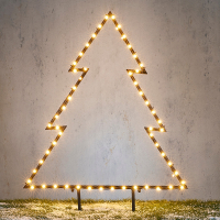 Kerstboom op tuinsteker | 98 cm | 114 lampjes | Warm wit | Luca Lighting LBB00200