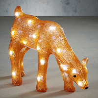 Kersthert | 25 cm | Koud wit | 30 lampjes | Luca Lighting LBB00151