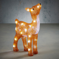 Kersthert | 38 cm | Koud wit | 30 lampjes | Luca Lighting LBB00150