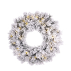 Luca Lighting Kerstkrans Ø 45 cm | Dinsmore | Besneeuwd | 20 lampjes op batterij | Black Box Trees  LBB00105 - 1