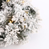 Luca Lighting Kerstkrans Ø 45 cm | Dinsmore | Besneeuwd | 20 lampjes op batterij | Black Box Trees  LBB00105 - 2