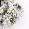 Luca Lighting Kerstkrans Ø 60 cm | Dinsmore | Besneeuwd | 30 lampjes op batterij | Black Box Trees  LBB00065 - 2