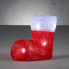 Kerstlaars met verlichting | Wit | 8 lampjes | Luca Lighting LBB00193 - 1