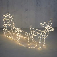 Kerstman slee | Warm wit | 280 lampjes | Luca Lighting LBB00195