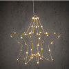 Kerstster hangend op batterijen | 30 cm | Warm wit | Goud | 60 lampjes | Luca Lighting