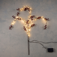 Kersttak | Extra warm wit | 40 lampjes | Rood | Luca Lighting LBB00169