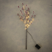 Kersttak | Extra warm wit | 45 lampjes | Rood | Luca Lighting LBB00166