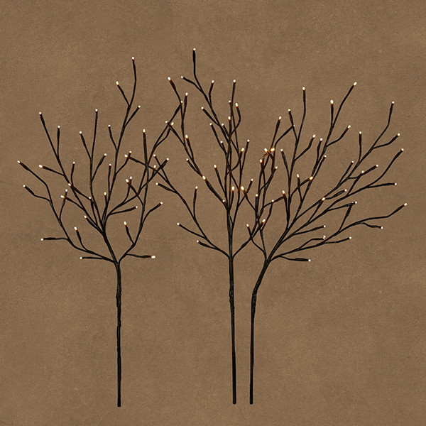 Kersttakken | 75 x Ø 30 cm | Extra Warm Wit | Zwart | Luca Lighting LBB00268 - 1