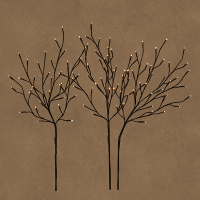 Kersttakken | 75 x Ø 30 cm | Extra Warm Wit | Zwart | Luca Lighting LBB00268