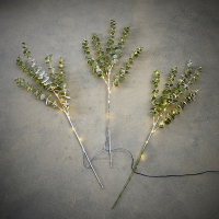Kersttakken | Extra warm wit | 50 lampjes | Groen | 3 stuks | Geschikt voor buiten | Luca Lighting LBB00160