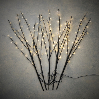 Kersttakken | Warm wit | 200 lampjes | Zwart | 5 stuks | Geschikt voor buiten | Luca Lighting LBB00158