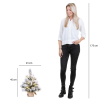 Luca Lighting Kunstkerstboom 45 cm | Dinsmore | Besneeuwd | 10 lampjes | 32 Tips | Black Box Trees  LBB00093 - 4