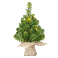 Luca Lighting Kunstkerstboom 45 cm | Norton | 10 lampjes | 40 Tips | Black Box Trees  LBB00101