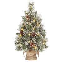 Luca Lighting Kunstkerstboom 45 cm | Vandans | 20 lampjes | 70 Tips | Black Box Trees  LBB00103