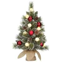 Luca Lighting Kunstkerstboom 60 cm | Kaprun | 10 lampjes | 50 Tips | Black Box Trees  LBB00064