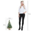Luca Lighting Kunstkerstboom 60 cm | Norton | Besneeuwd | 15 lampjes | 58 Tips | Black Box Trees  LBB00100 - 3