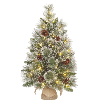 Luca Lighting Kunstkerstboom 60 cm | Vandans | 20 lampjes | 70 Tips | Black Box Trees  LBB00104