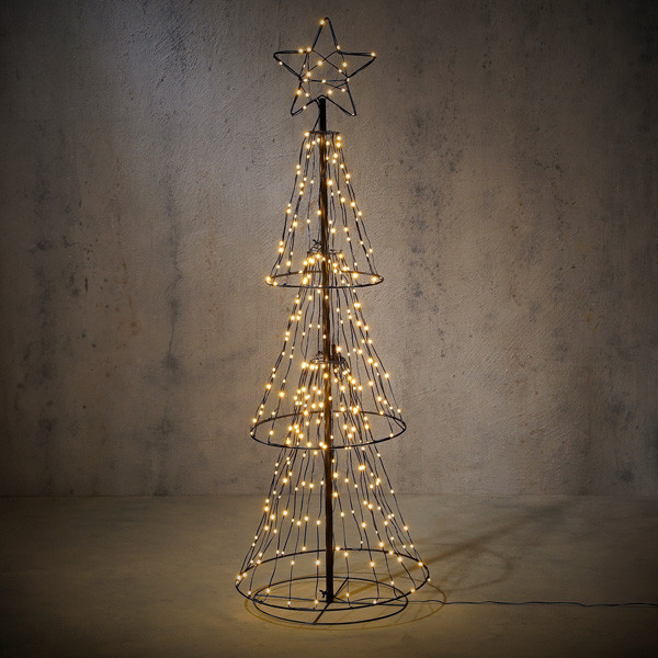 LED Kerstboom 2.10 cm | Warm wit | 490 lampjes | Geschikt voor buiten | Luca Lighting LBB00071 - 1