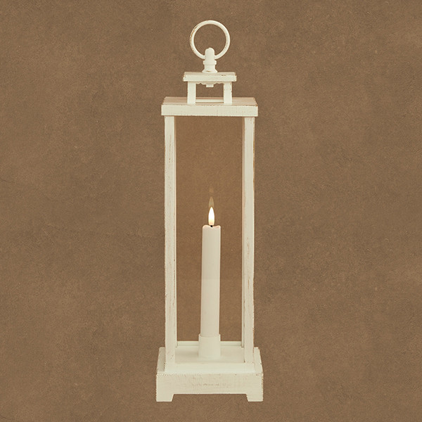 Luca Lighting Lantaarn Kaars | 40 x 12 cm | Warm Wit | Wit LBB00273 - 1