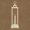 Luca Lighting Lantaarn Kaars | 40 x 12 cm | Warm Wit | Wit LBB00273 - 1