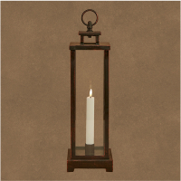 Luca Lighting Lantaarn Kaars | 40 x 12 cm | Warm Wit | Zwart LBB00272