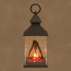 Luca Lighting Lantaarn Kampvuur | 1 lampjes op batterijen | 24 x 11 cm | Zwart LBB00271 - 1