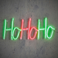 Neon Ho-Ho-Ho | Rood/groen | Luca Lighting LBB00205