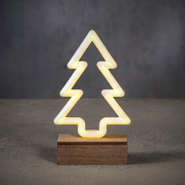 Luca Lighting Neon kerstboom | Warm wit | 70 lampjes op batterij | Luca Lighting  LBB00114 - 1