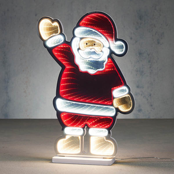 Neon kerstman | 40 cm | Warm wit | 239 lampjes | Luca Lighting LBB00173 - 1
