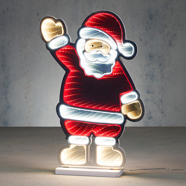 Neon kerstman | 40 cm | Warm wit | 239 lampjes | Luca Lighting LBB00173 - 1