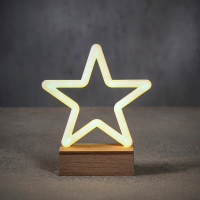 Luca Lighting Neon ster | Warm wit | 68 lampjes op batterij | Luca Lighting  LBB00117