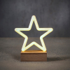 Neon ster | Warm wit | 68 lampjes op batterij | Luca Lighting